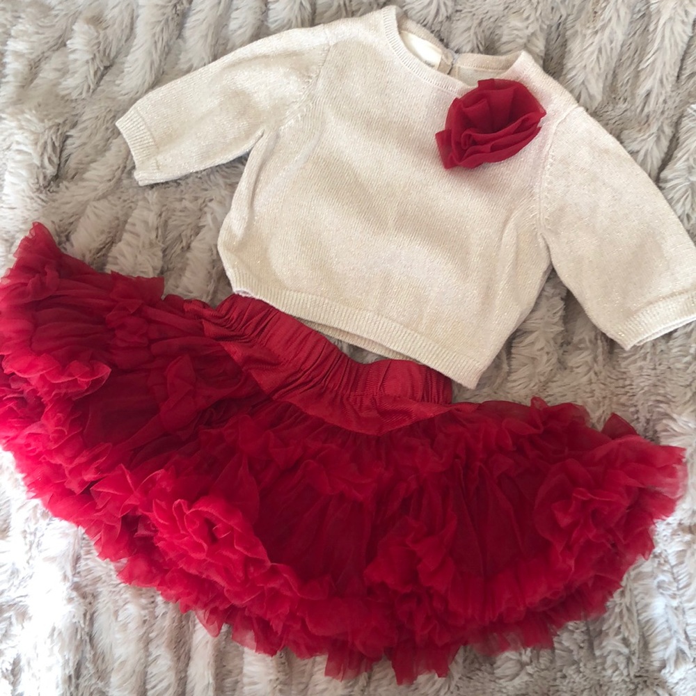 First Impressions, 6-9months, holiday 2 piece set